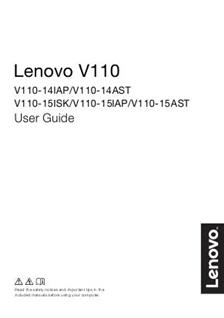 Lenovo V110 manual. Camera Instructions.